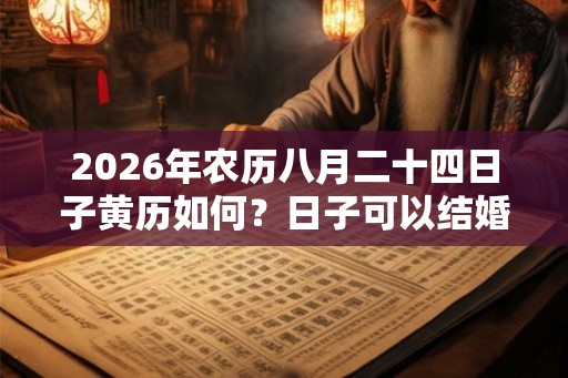 2026年农历八月二十四日子黄历如何？日子可以结婚吗？