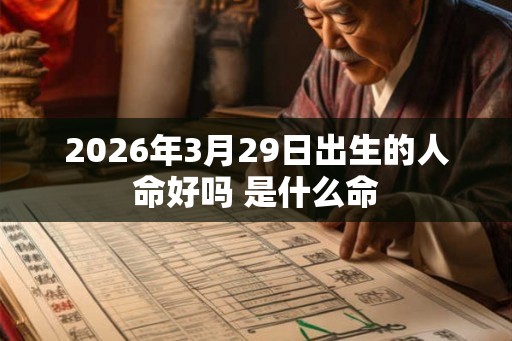 2026年3月29日出生的人命好吗 是什么命