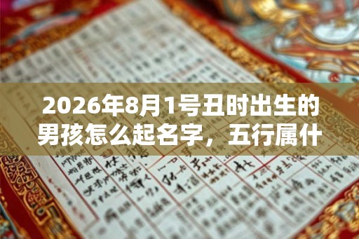2026年8月1号丑时出生的男孩怎么起名字,五行属什么 2026年8月1号丑时出生的男孩怎么起名字,五行属什么