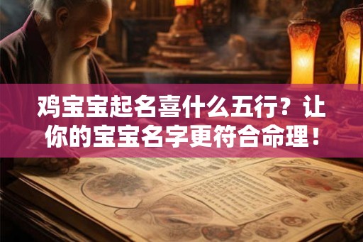 鸡宝宝起名喜什么五行？让你的宝宝名字更符合命理！