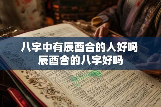 八字中有辰酉合的人好吗 辰酉合的八字好吗