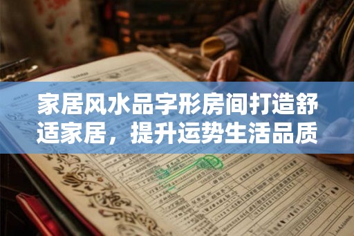 家居风水品字形房间打造舒适家居，提升运势生活品质