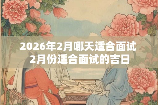 2026年2月哪天适合面试 2月份适合面试的吉日