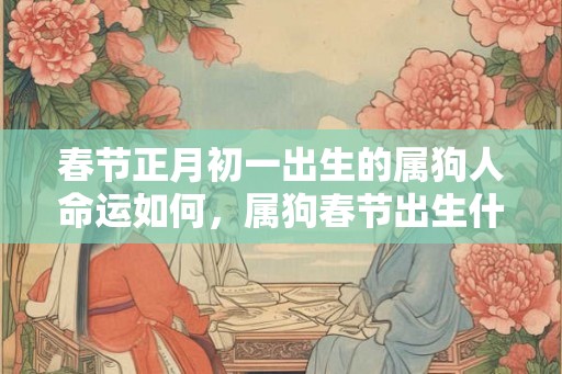 春节正月初一出生的属狗人命运如何，属狗春节出生什么命？