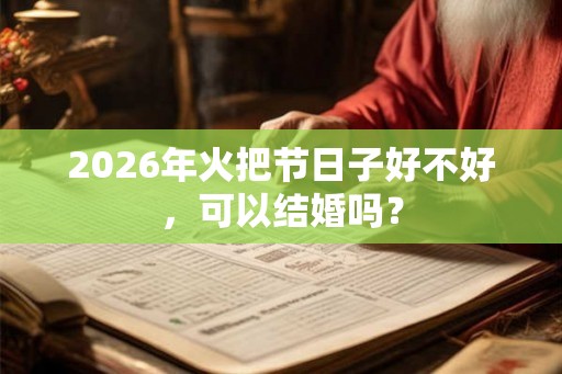 2026年火把节日子好不好，可以结婚吗？