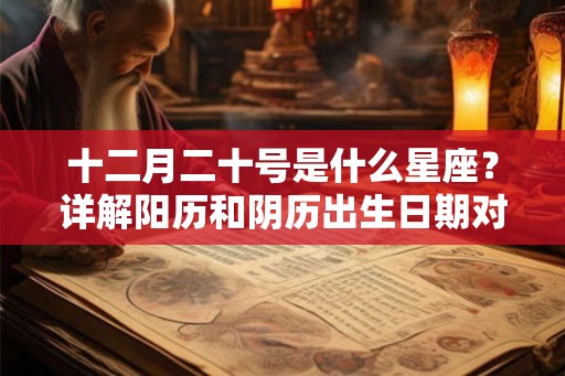 十二月二十号是什么星座？详解阳历和阴历出生日期对应的星座