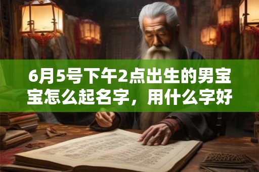 6月5号下午2点出生的男宝宝怎么起名字，用什么字好