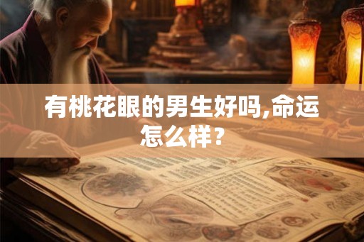 有桃花眼的男生好吗,命运怎么样？