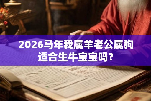 2026马年我属羊老公属狗适合生牛宝宝吗？