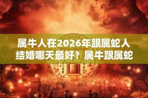 属牛人在2026年跟属蛇人结婚哪天最好？属牛跟属蛇人2026年结婚吉日