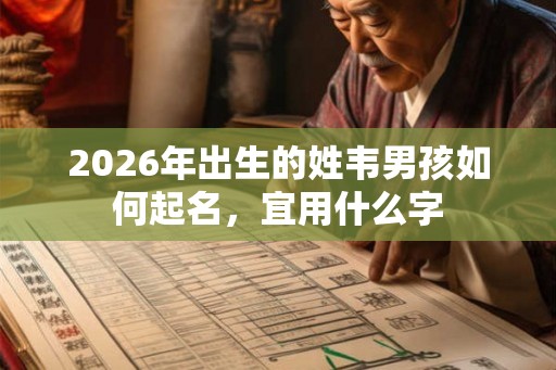 2026年出生的姓韦男孩如何起名，宜用什么字