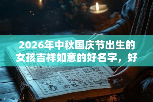 2026年中秋国庆节出生的女孩吉祥如意的好名字，好听的名字起名大全