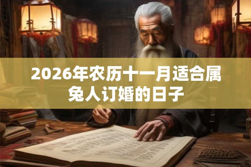 2026年农历十一月适合属兔人订婚的日子