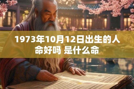 1973年10月12日出生的人命好吗 是什么命