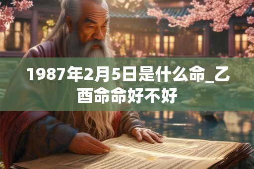 1987年2月5日是什么命_乙酉命命好不好
