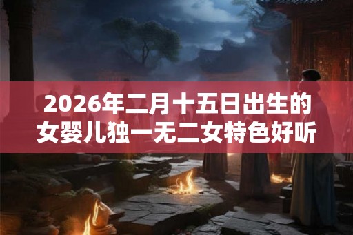 2026年二月十五日出生的女婴儿独一无二女特色好听的名字推荐