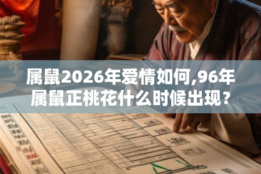 属鼠2026年爱情如何,96年属鼠正桃花什么时候出现？