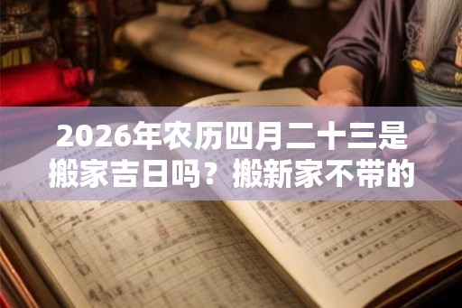 2026年农历四月二十三是搬家吉日吗?搬新家不带的三样东西 2026年农历四月二十三是搬家吉日吗?搬新家不带的三样东西