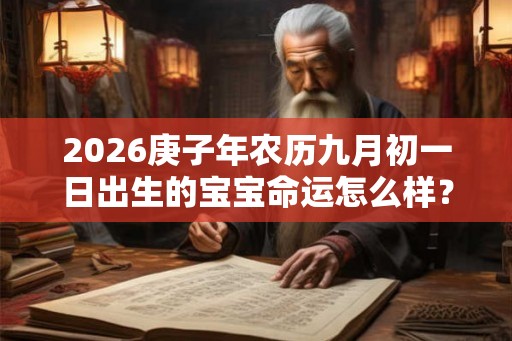 2026庚子年农历九月初一日出生的宝宝命运怎么样？