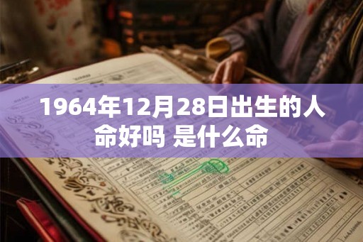1964年12月28日出生的人命好吗 是什么命