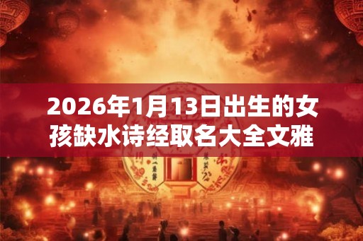 2026年1月13日出生的女孩缺水诗经取名大全文雅
