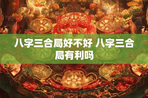 八字三合局好不好 八字三合局有利吗