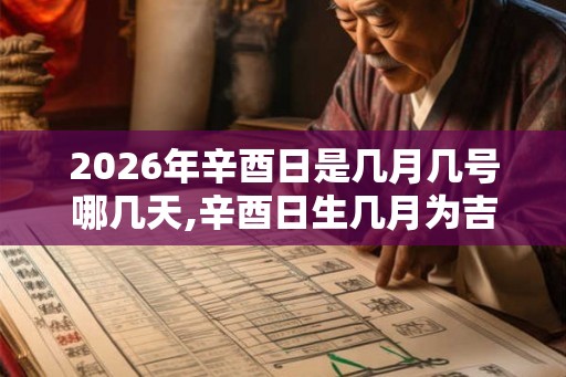 2026年辛酉日是几月几号哪几天,辛酉日生几月为吉