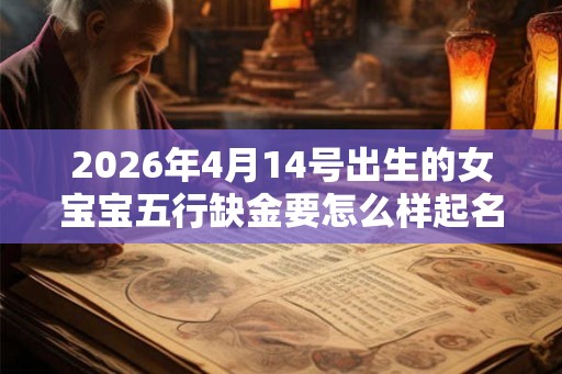 2026年4月14号出生的女宝宝五行缺金要怎么样起名字