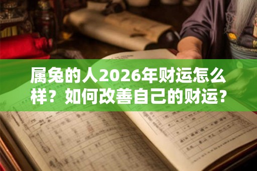 属兔的人2026年财运怎么样？如何改善自己的财运？