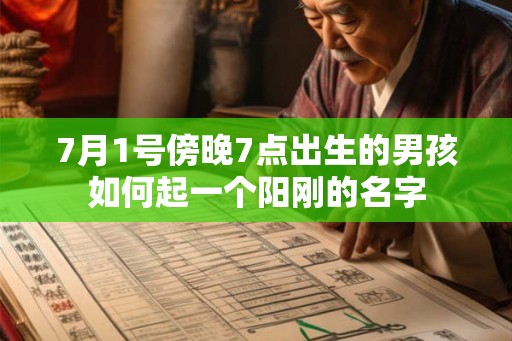 7月1号傍晚7点出生的男孩如何起一个阳刚的名字