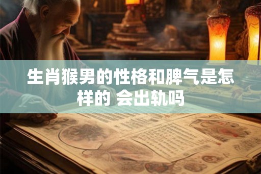生肖猴男的性格和脾气是怎样的 会出轨吗