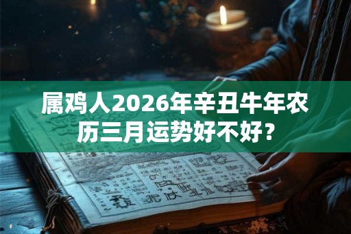属鸡人2026年辛丑牛年农历三月运势好不好？