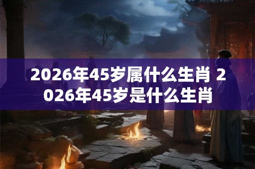 2026年45岁属什么生肖 2026年45岁是什么生肖