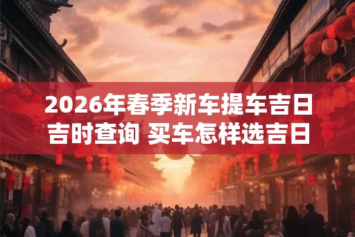 2026年春季新车提车吉日吉时查询 买车怎样选吉日 2026年春季新车提车吉日吉时查询 买车怎样选吉日