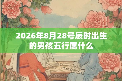 2026年8月28号辰时出生的男孩五行属什么