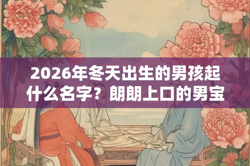 2026年冬天出生的男孩起什么名字？朗朗上口的男宝宝名字