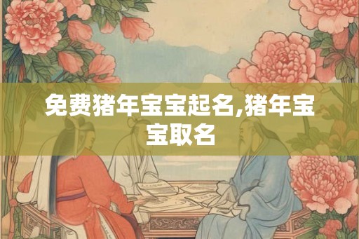 免费猪年宝宝起名,猪年宝宝取名