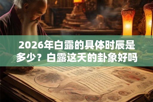 2026年白露的具体时辰是多少？白露这天的卦象好吗？
