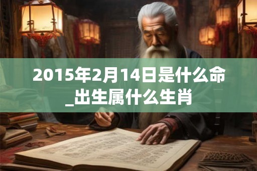 2015年2月14日是什么命_出生属什么生肖