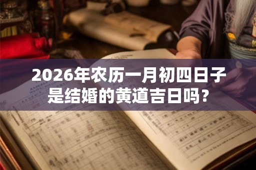 2026年农历一月初四日子是结婚的黄道吉日吗？