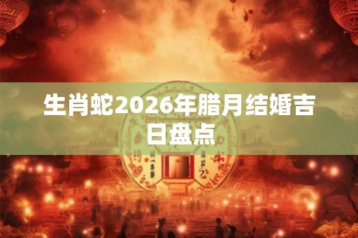 生肖蛇2026年腊月结婚吉日盘点