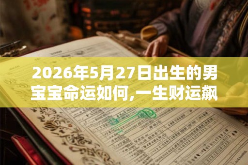 2026年5月27日出生的男宝宝命运如何,一生财运飙升