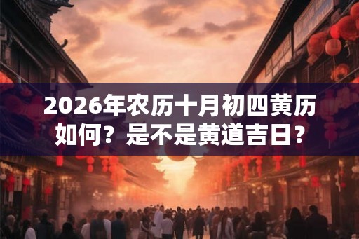 2026年农历十月初四黄历如何?是不是黄道吉日? 2026年农历十月初四黄历如何?是不是黄道吉日?