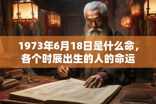 1973年6月18日是什么命，各个时辰出生的人的命运