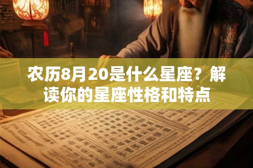 农历8月20是什么星座？解读你的星座性格和特点