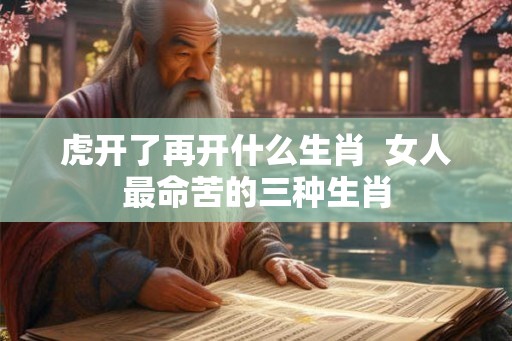 虎开了再开什么生肖  女人最命苦的三种生肖