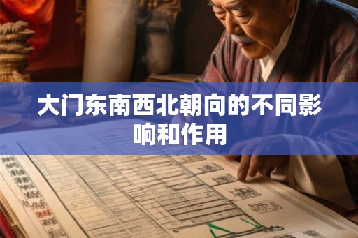 大门东南西北朝向的不同影响和作用