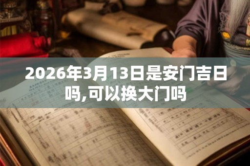2026年3月13日是安门吉日吗,可以换大门吗