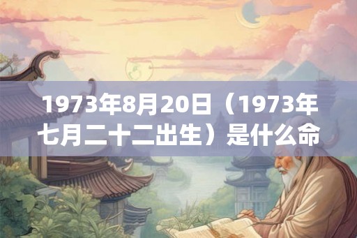 1973年8月20日（1973年七月二十二出生）是什么命_命运如何