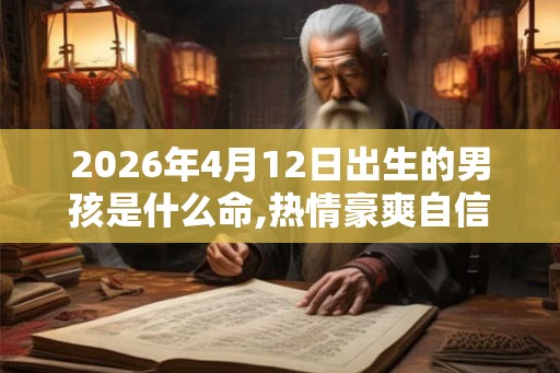 2026年4月12日出生的男孩是什么命,热情豪爽自信好胜